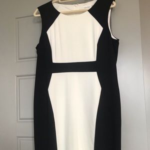 Black & white Calvin Klein dress